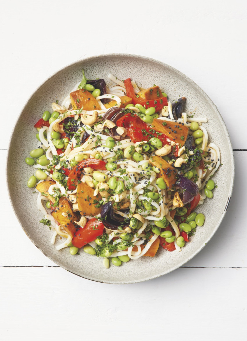 Roasted Veg and Udon Noodle Salad