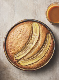 Baked Banana Cake Pudding 