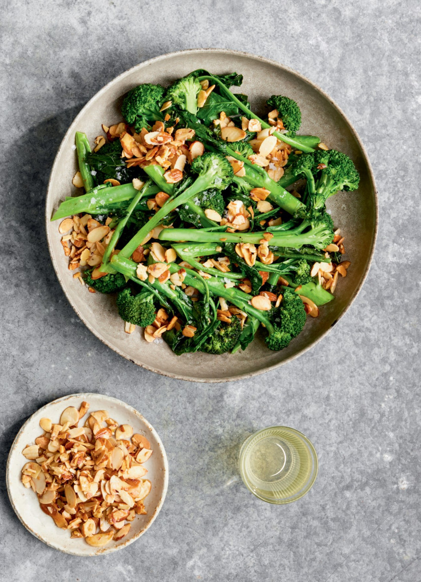 Charred Broccolini with Buttery Toasted Almonds