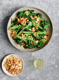 Charred Broccolini with Buttery Toasted Almonds
