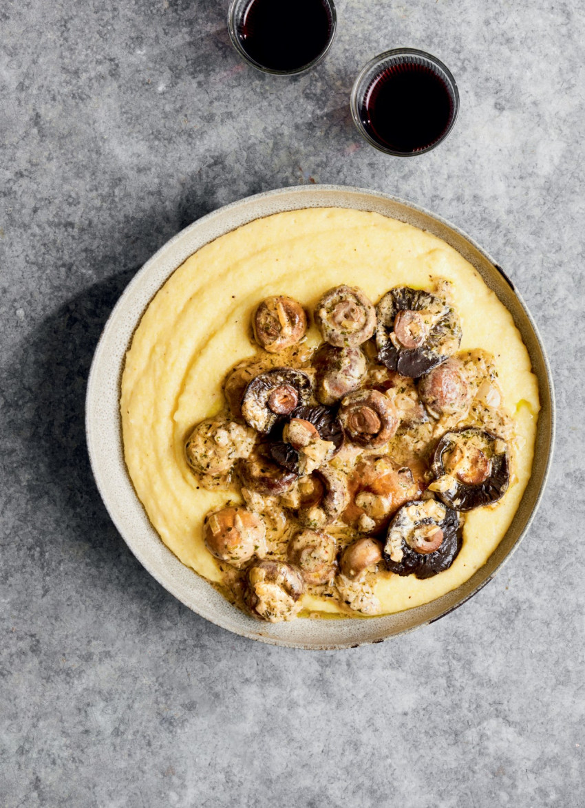 Mushrooms with a Cream and Tarragon Sauce