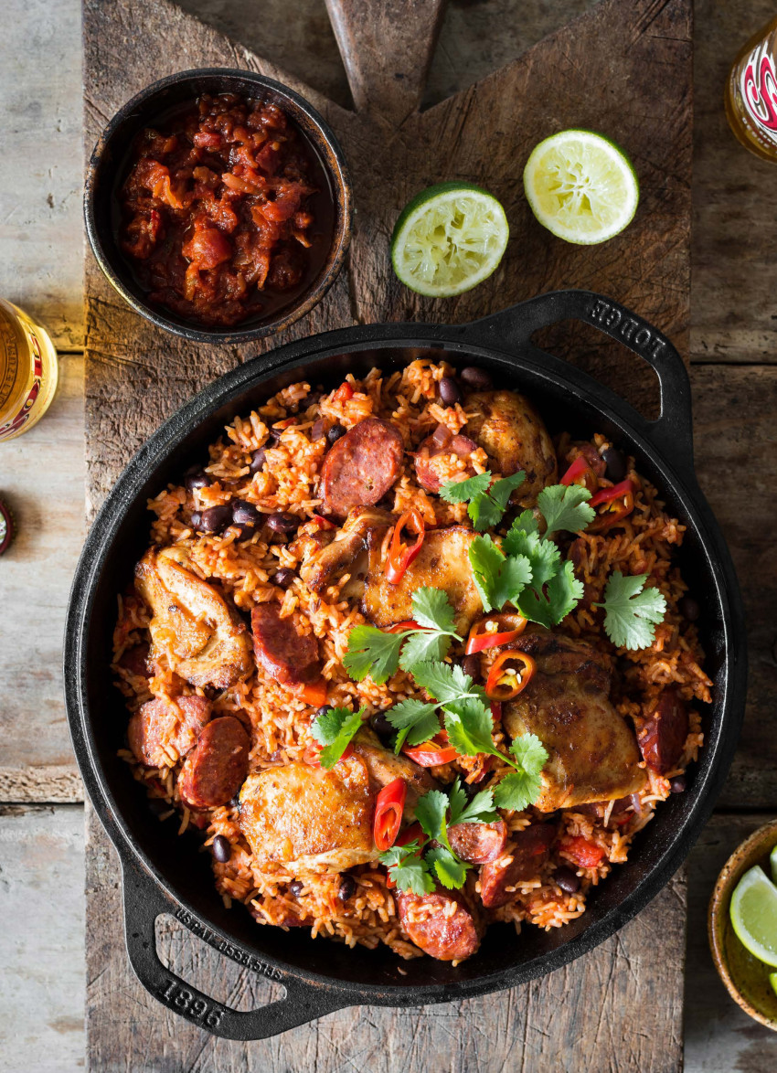 Chicken, Chorizo and Black Bean Rice