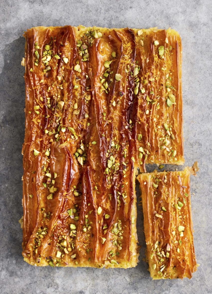 Baked Filo and Citrus Custard Tart