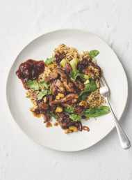 Stir-fried Turkey with Chilli and Bok Choy 