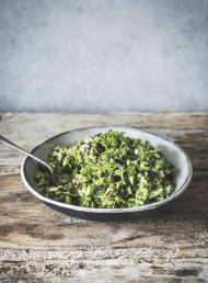 Charred Broccoli and Zucchini Salad