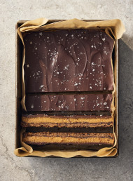 CECILIA’S CHOCOLATE COCONUT CARAMEL SLICE