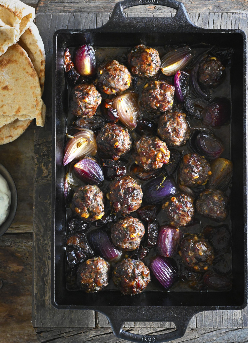 Spiced Date and Pine Nut Lamb Meatballs