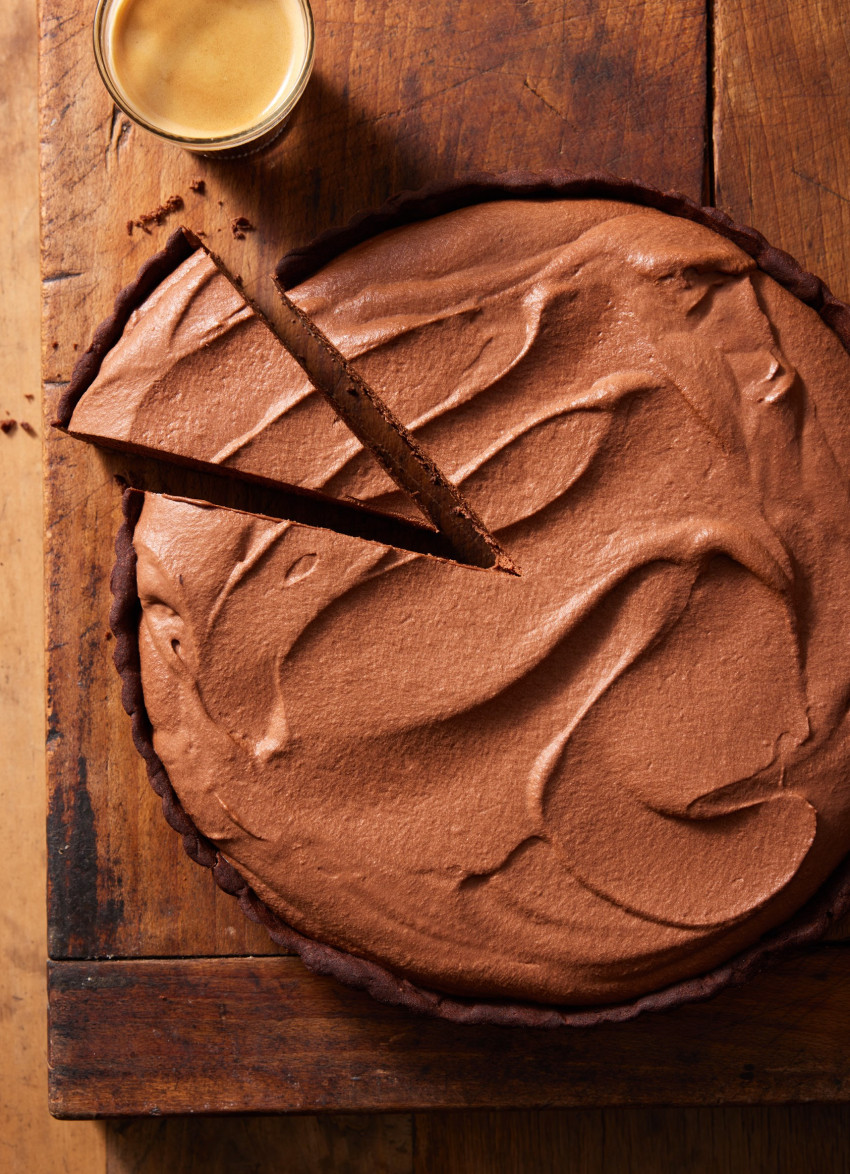 Chocolate Salted Caramel Mousse Tart