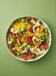 Shaved Fennel and Orange Salad with Crispy Prosciutto 