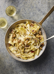Green Olive, Artichoke, Walnut and Chilli Fettucine