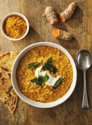FRAGRANT RED LENTIL, TURMERIC AND GINGER DHAL