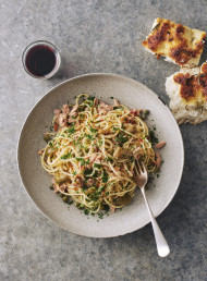 Tuna, Green Olive and Lemon Spaghetti