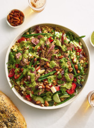 Dukkah Lamb with Pearl Couscous Salad
