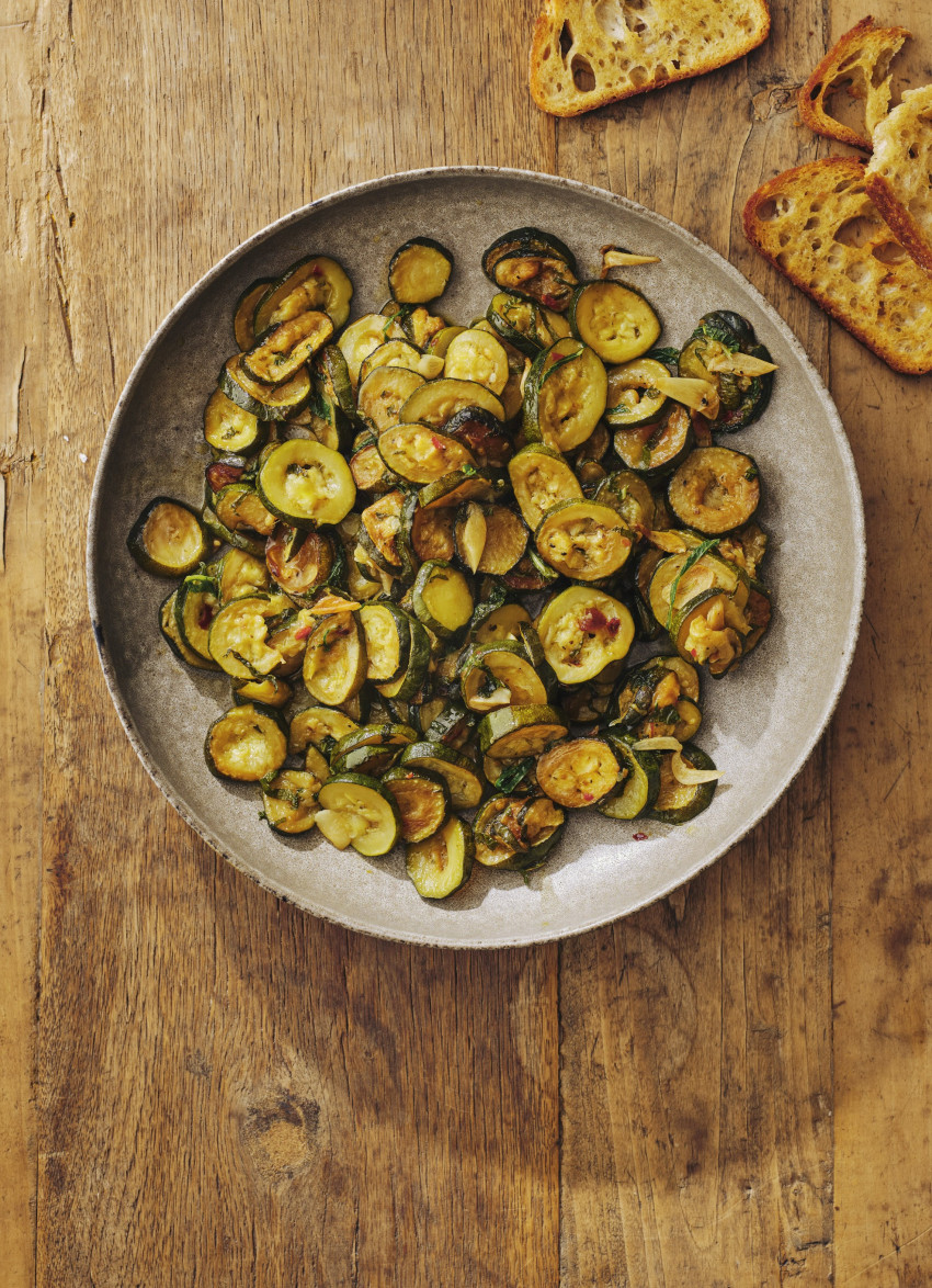Slow-braised Zucchini with Mint