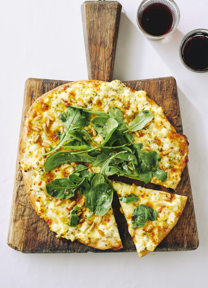 Four Cheese and Hot Chilli Honey Pizza