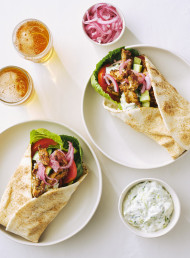 Greek-inspired Chicken Wraps 