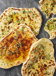 Olivia’s Naan Bread with Garlic and Coriander Butter 