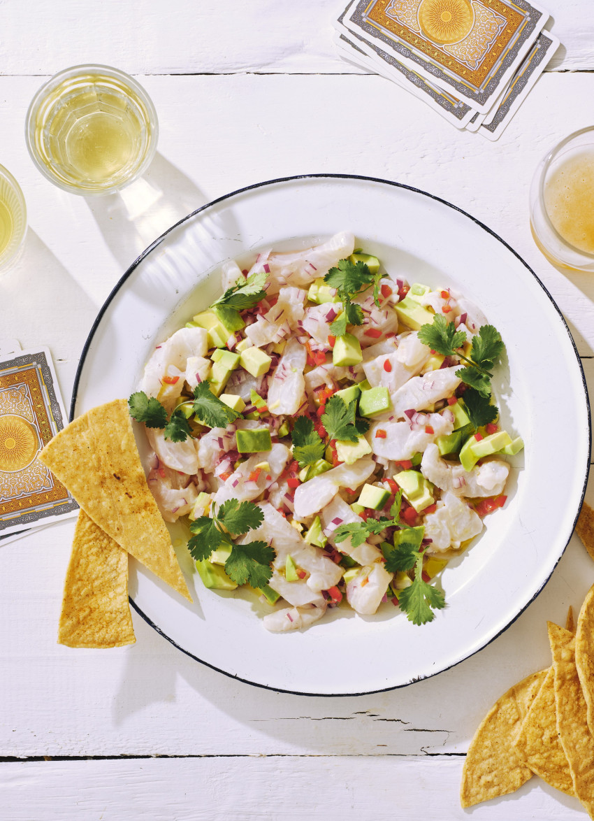 Mexican-style Ceviche with Avocado and Lime