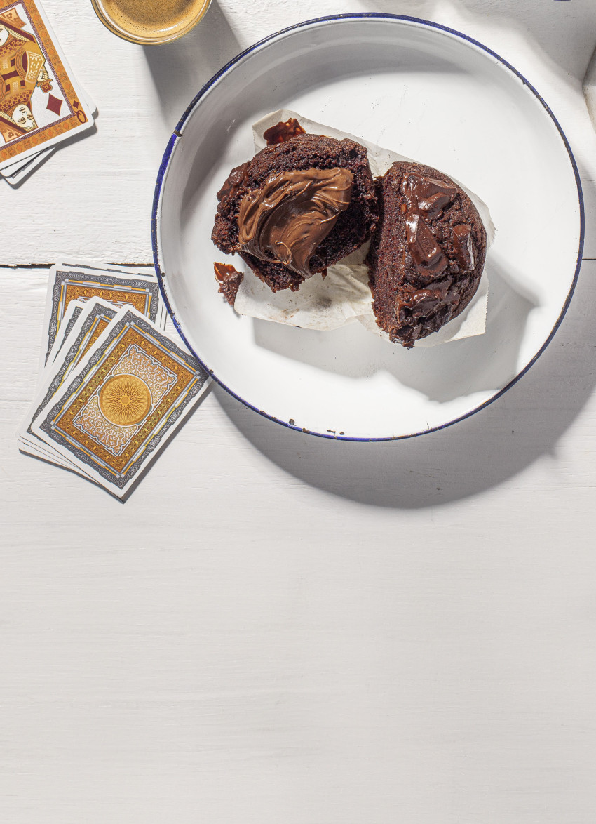 Jumbo Double Chocolate Muffins