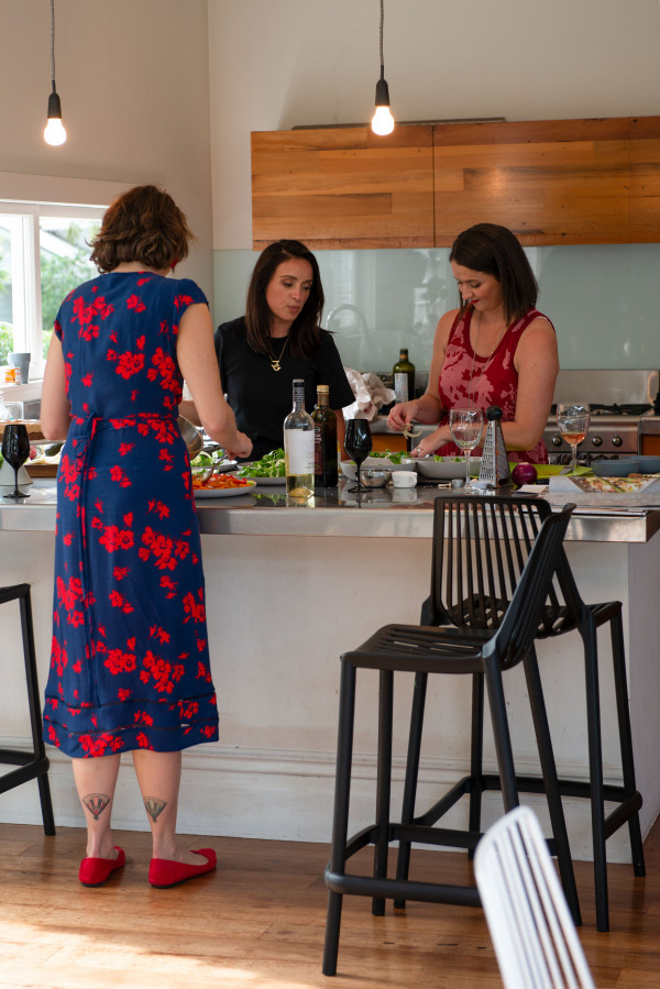 The dish Club members take turns preparing meals for each other.