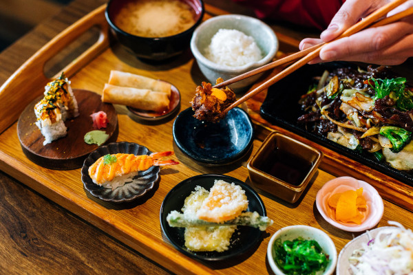 bento box from Haru Japanese restaurant