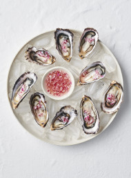 Oysters with Mignonette Dressing