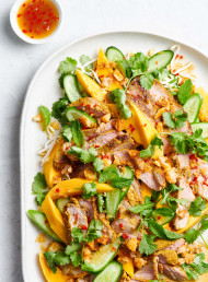 Barbecued Pork, Sweet Mango and Herb Salad