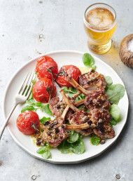 Lamb Cutlets with a Caper and Currant Salsa