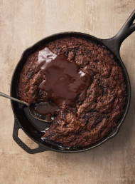 Sticky Prune, Rum and Chocolate Self-saucing Pudding
