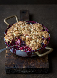Pear and Blackberry Cobbler