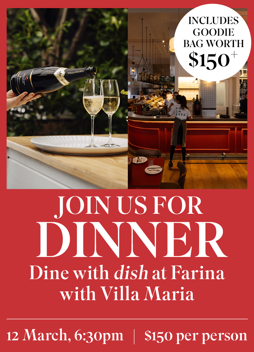 JOIN US FOR DINE WITH DISH AT FARINA – MARCH 12!