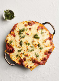 Pork Sausage Meatball, Basil and Tomato Lasagne