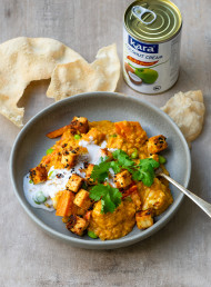 Coconut, Red Lentil and Vegetable Curry with Sizzled TofuĀ