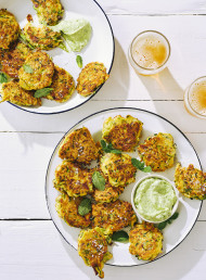 Zucchini and Haloumi Fritters
