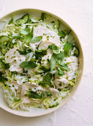 Coconut and Lemongrass Poached Chicken Salad (GF)