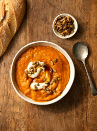 Roasted Pumpkin and Maple Soup