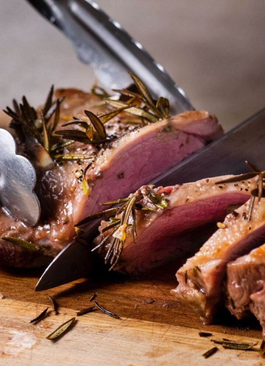 Butterflied lamb leg