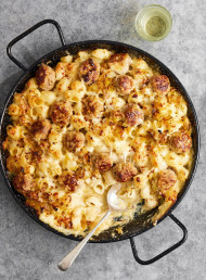 Three-cheese Mac’n’Pork Meatballs