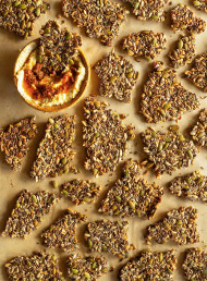 Walnut, Mixed Seed and Rosemary Crackers 