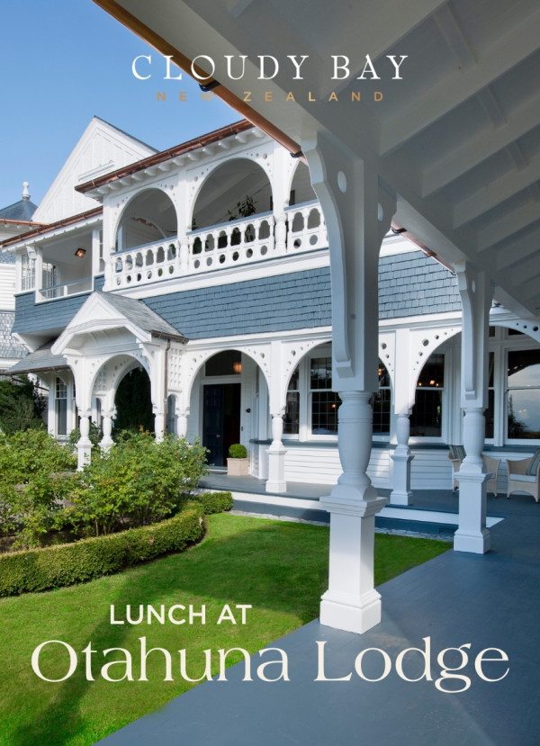 lunch event at Otahuna Lodge with Cloudy Bay