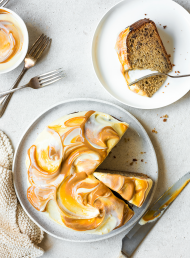 Banana, Cream Cheese and Dulce De Leche Cake