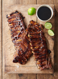 Sticky Tamarind and Maple Syrup Glazed Pork Ribs