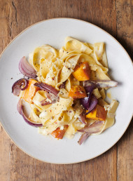 Karen Walker's Garlicky Autumn Pappardelle