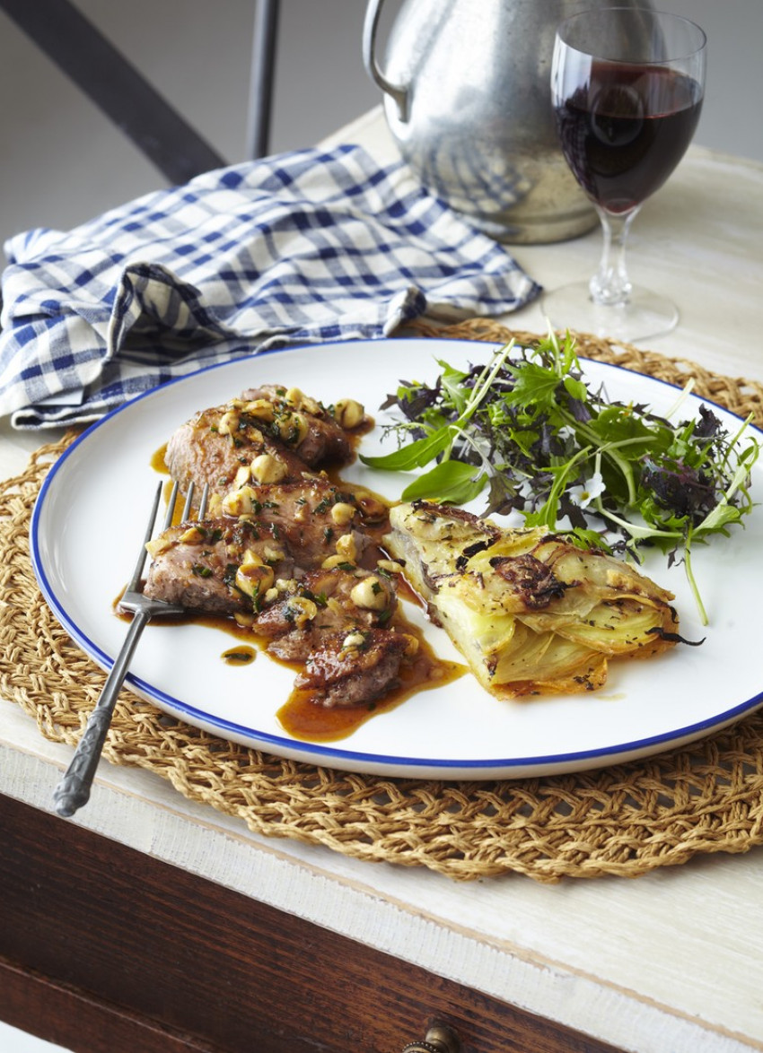 Spiced Duck Breast with Hazelnuts