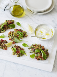 Tomato, Zucchini and Herb Fritters