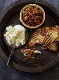 Sicilian Eggplant Bruschetta