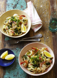Prawn, Chilli and Rocket Pasta