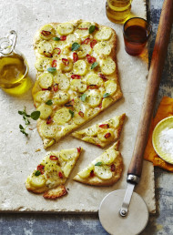 Potato, Oregano and Parmesan Pizza