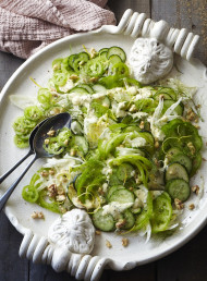 Green Tomato and Roasted Walnut Salad