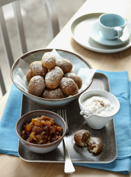 Caramelised Apple and Cranberry Arancini with Cinnamon Yoghurt